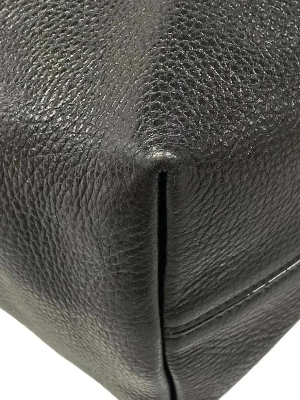 Chloe Spin Large Black Leather Tote Bag